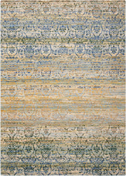 Rhapsody RH003 Beige Blue Rug - Rectangle