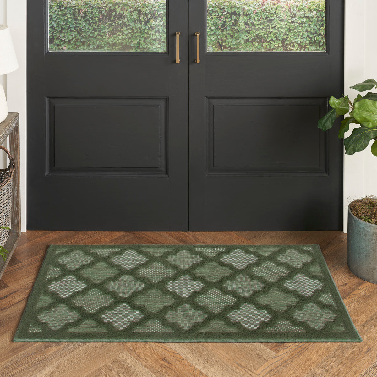 Easy Care NES01 Green Rug - room scene