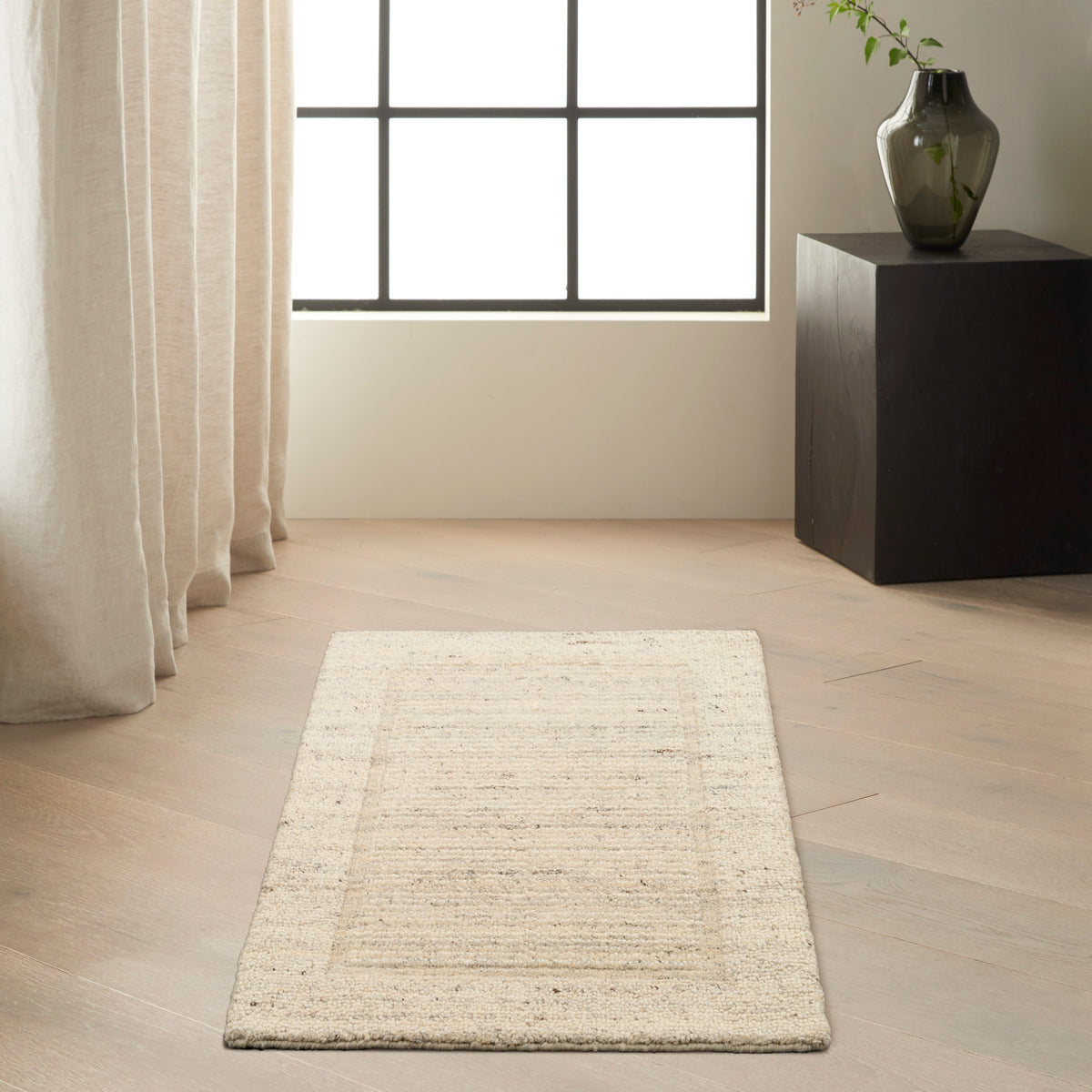 CK082 Ridge RDG01 Ivory Rug - room scene