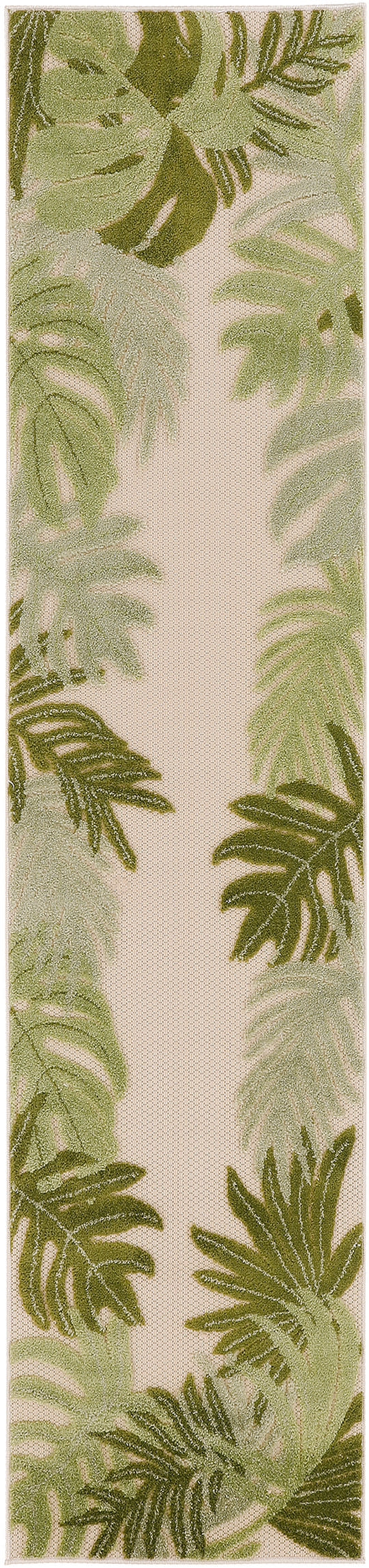Aloha ALH40 Ivory Green Rug - Runner
