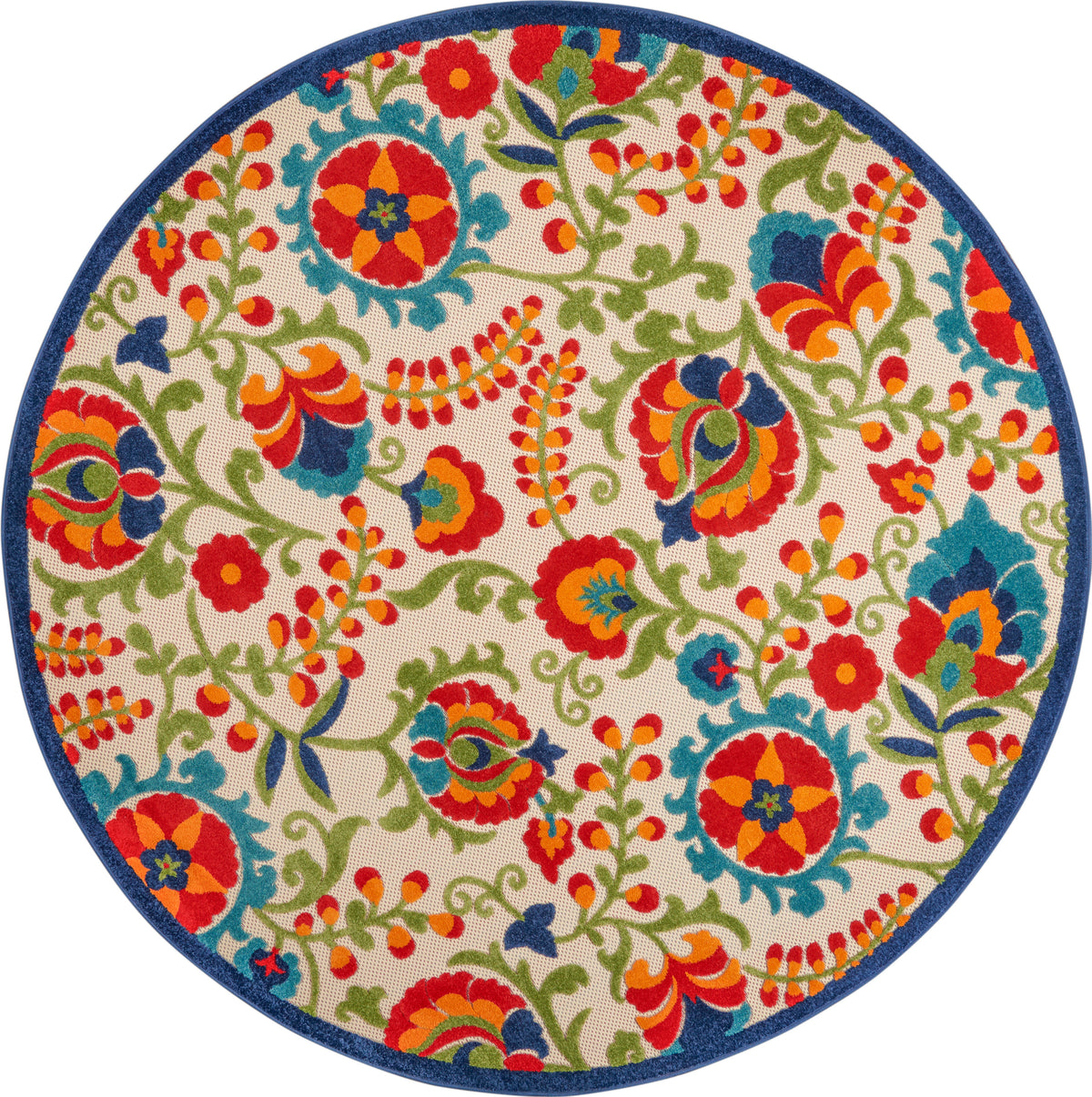 Aloha ALH17 Multicolor Rug - Round