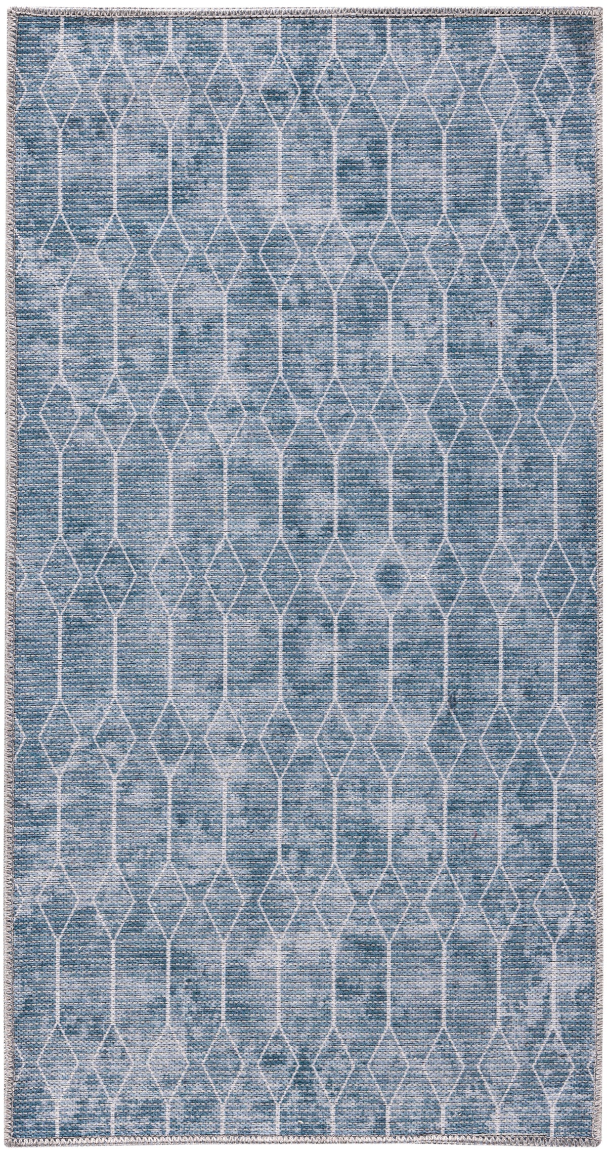 New Concept Washables SR107 Blue Grey Rug - Rectangle