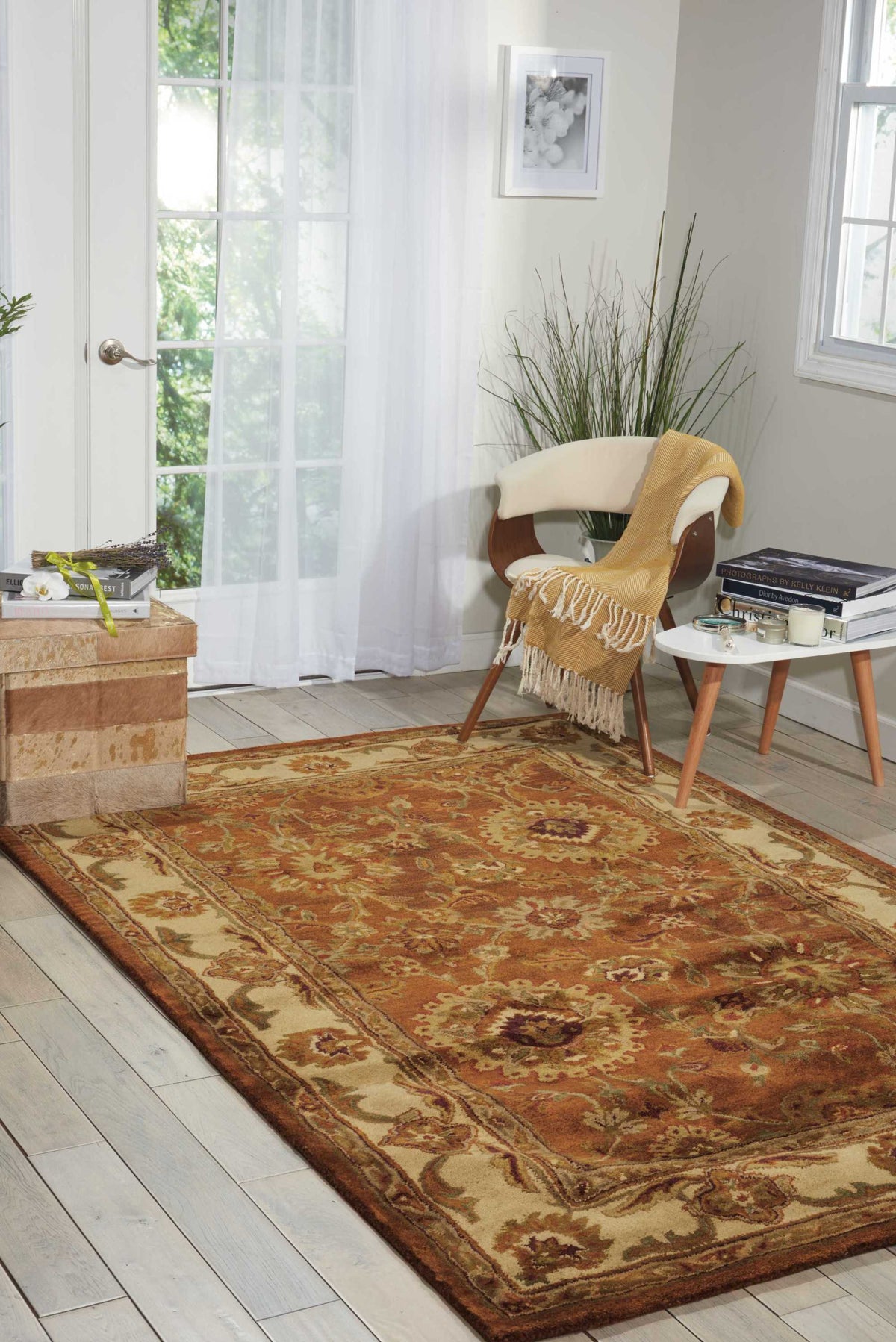 Jaipur JA13 Rust Rug - room scene