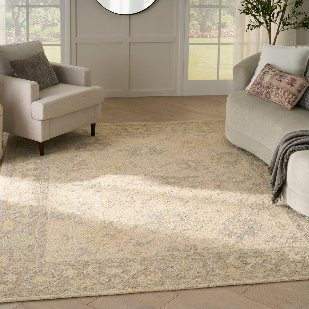 Maison MSO04 Ivory Taupe Rug - room scene