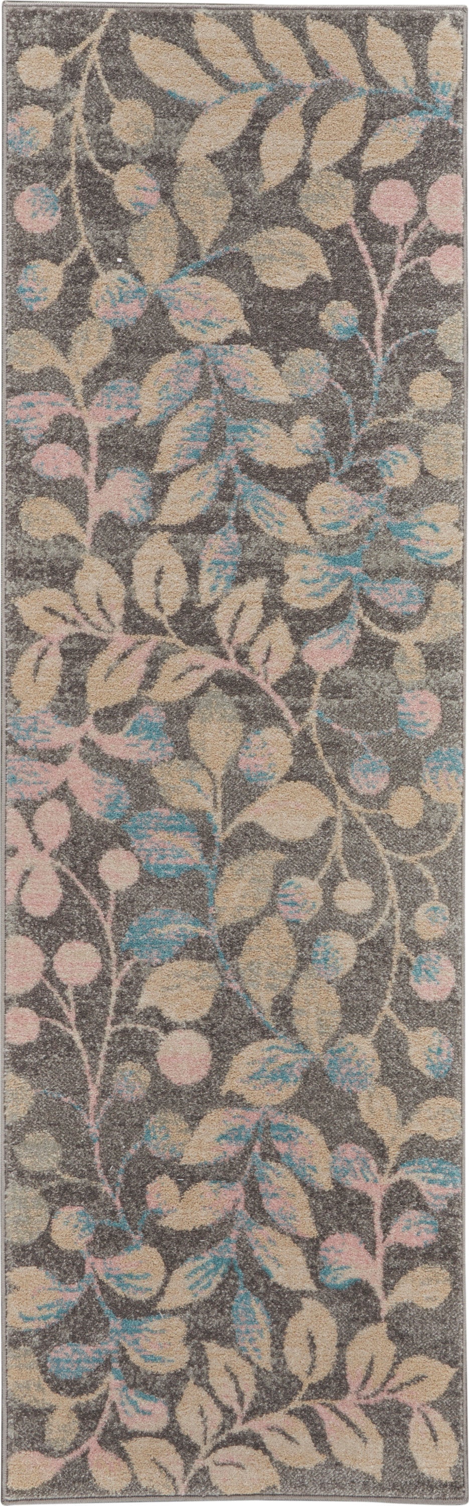 Tranquil TRA03 Grey Beige Rug - Runner