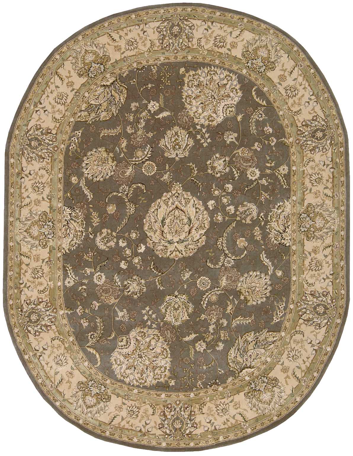 Nourison 2000 2259 Grey Rug - Oval