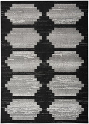 Modern Passion MDP01 Black Grey Rug - Rectangle
