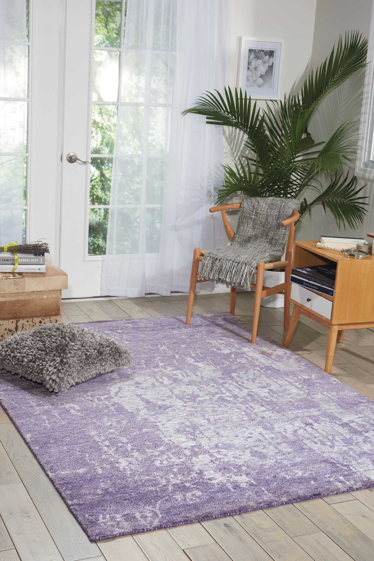 Silk Shadows SHA10 Amethyst Rug - room scene