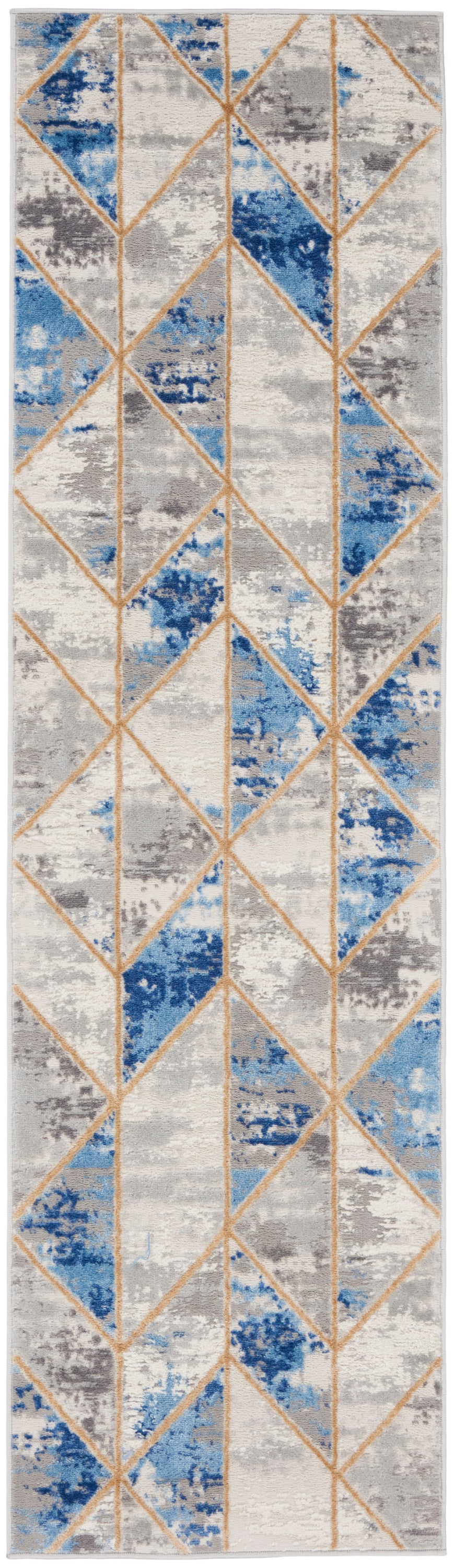 Elation ETN12 Grey Multicolor Rug - Runner