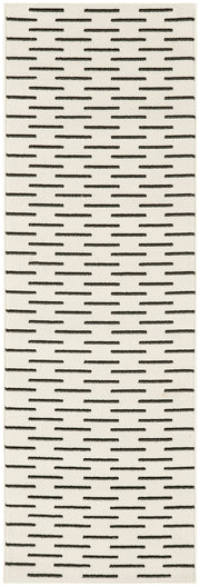 Nordic NRC12 Ivory Black Rug - Runner