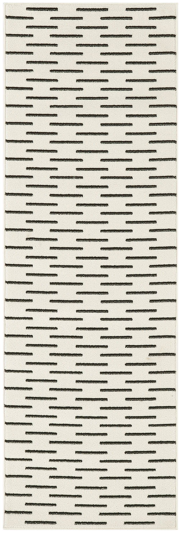 Nordic NRC12 Ivory Black Rug - Runner