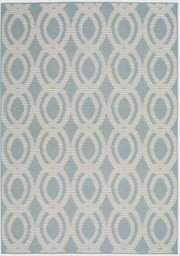 Aruba ARB05 Light Blue Cream Rug - Rectangle