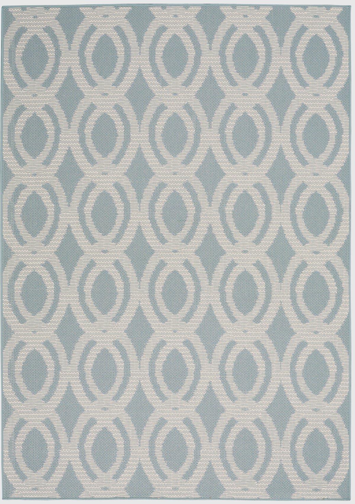 Aruba ARB05 Light Blue Cream Rug - Rectangle