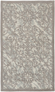 Damask DAS01 Ivory Grey Rug - Rectangle