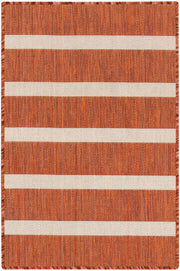 Positano POS03 Terracotta Ivory Rug - Rectangle