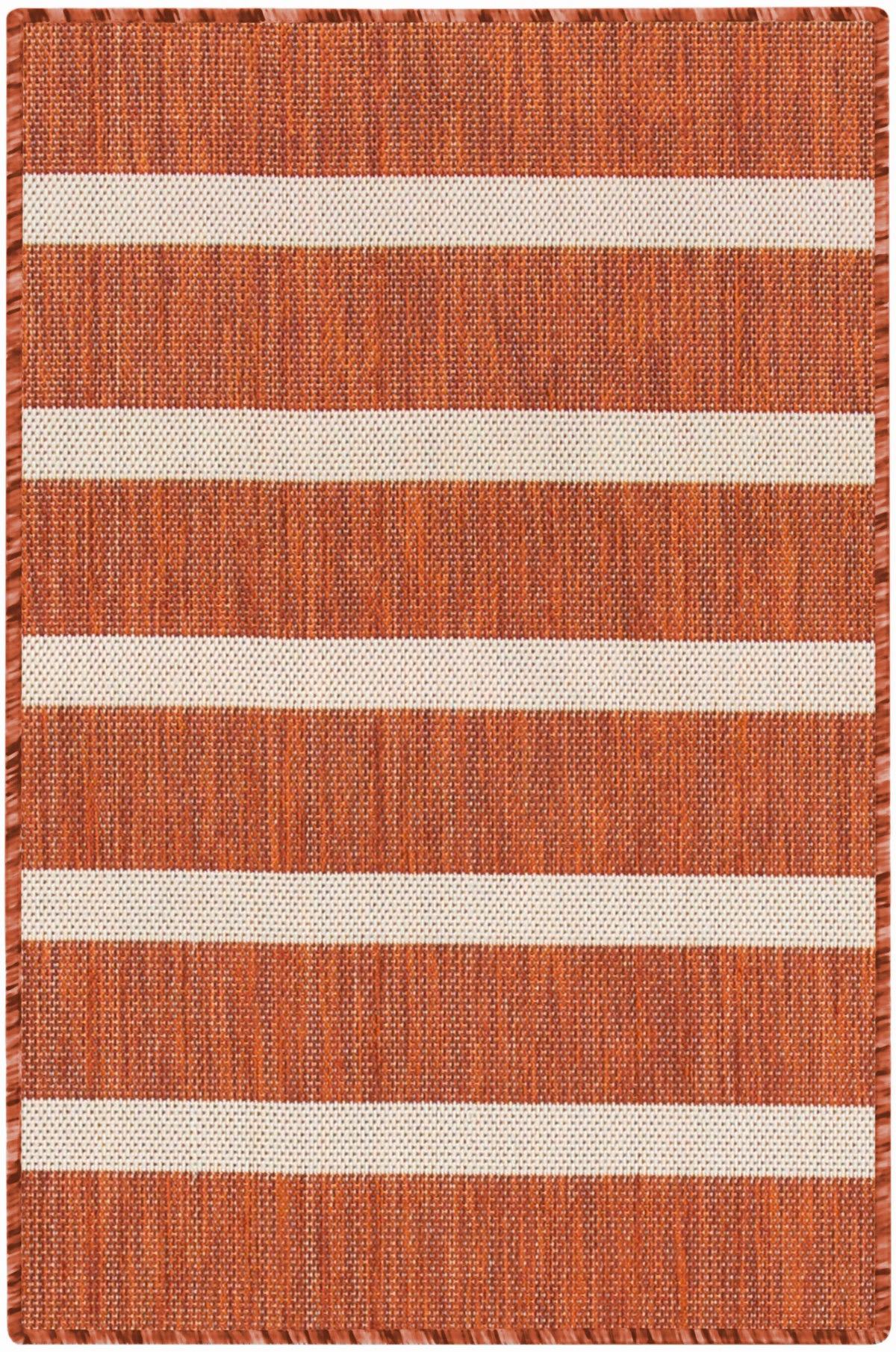 Positano POS03 Terracotta Ivory Rug - Rectangle