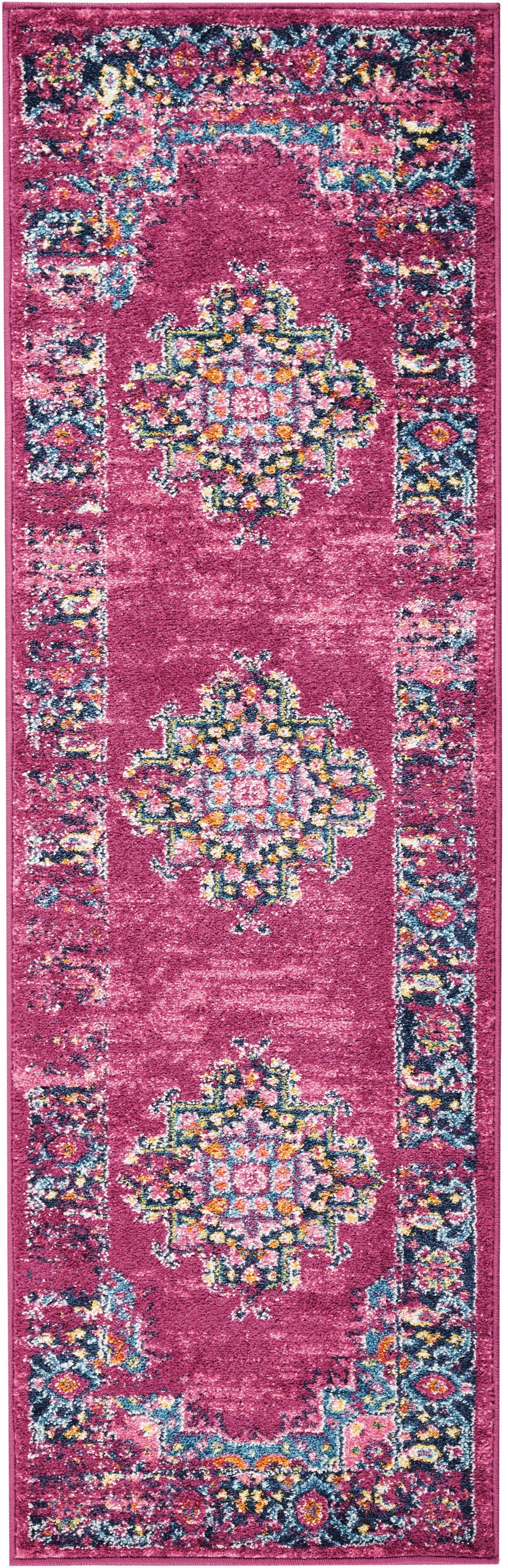 Passion PSN03 Fuchsia Rug - Runner
