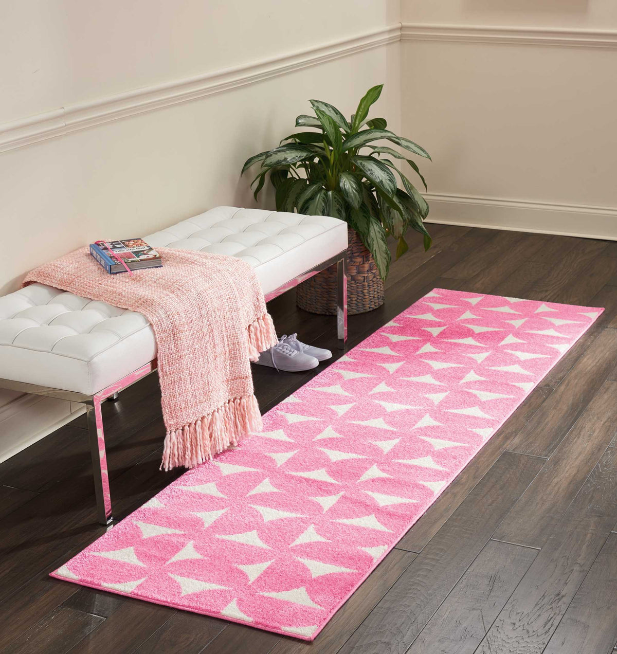 Harper DS301 Pink Rug - room scene