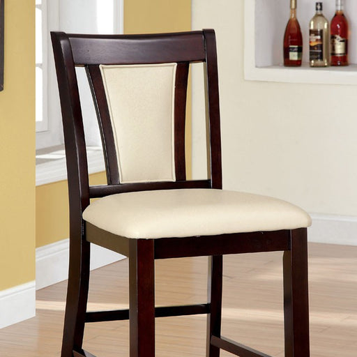 BRENT II Dark Cherry/Ivory Counter Ht. Chair (2/CTN) image