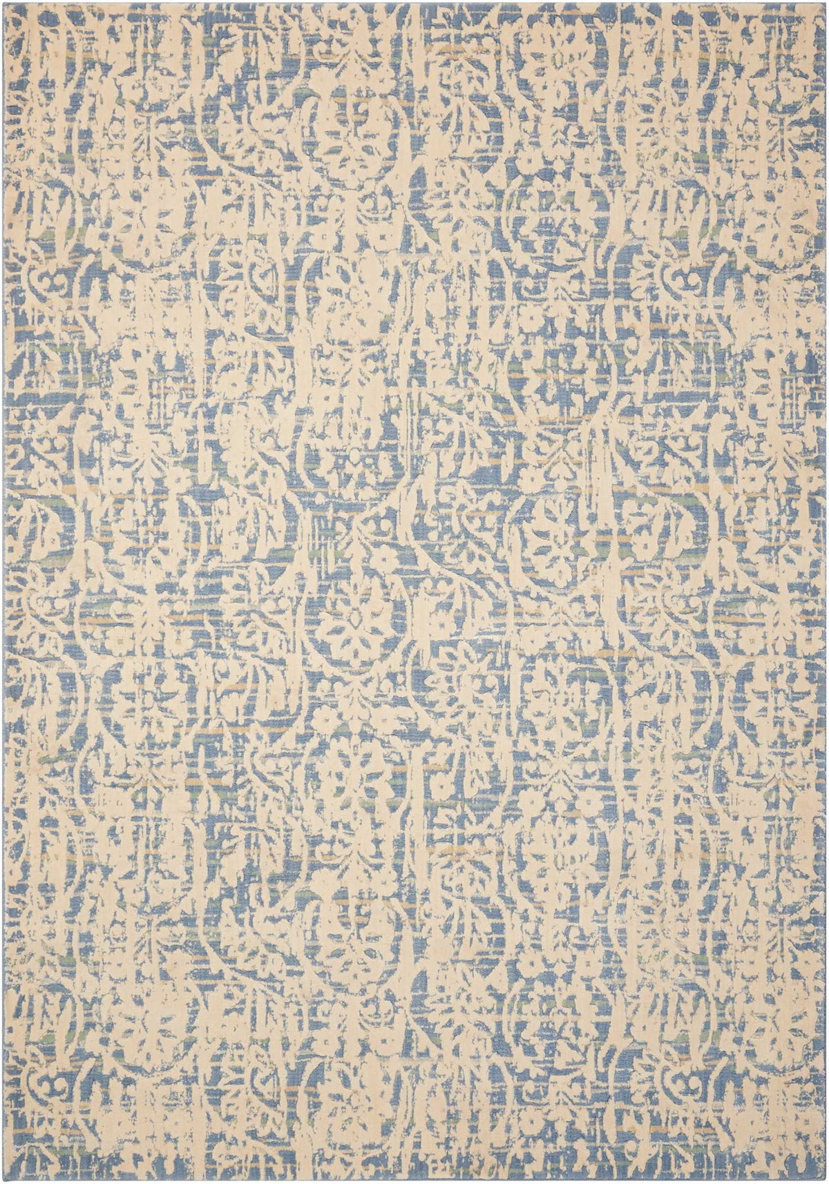 Nepal NEP11 Ivory Blue Rug - Rectangle