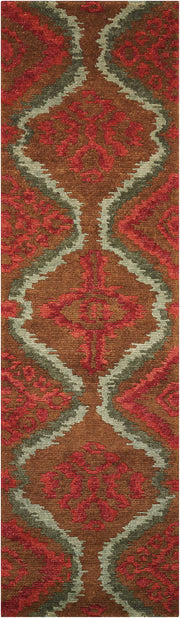 Tahoe MTA06 Brown Red Rug - Runner