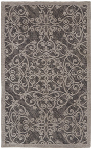 Damask DAS01 Grey Rug - Rectangle