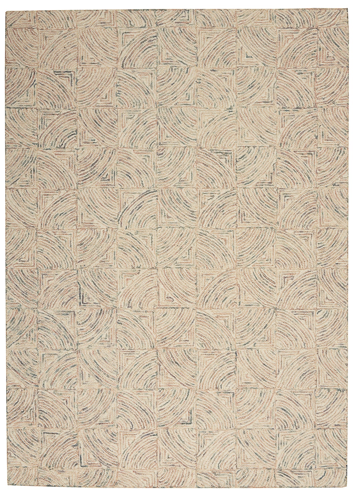 Interlock ITL05 Ivory Multicolor Rug - Rectangle
