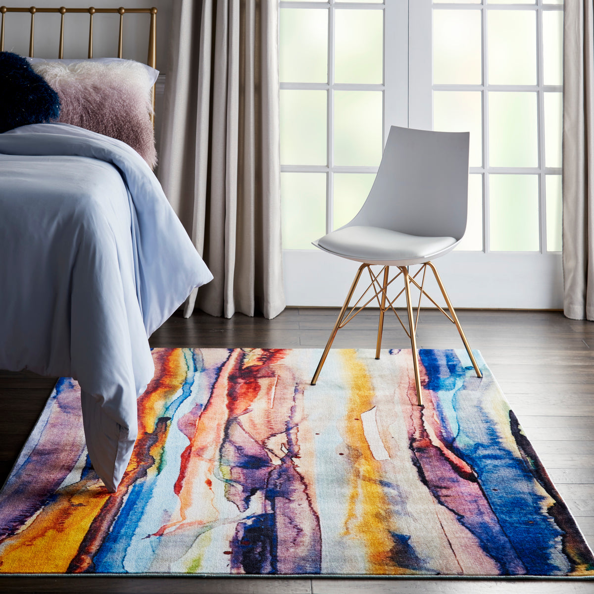 Le Reve LER01 Multicolor Rug - room scene