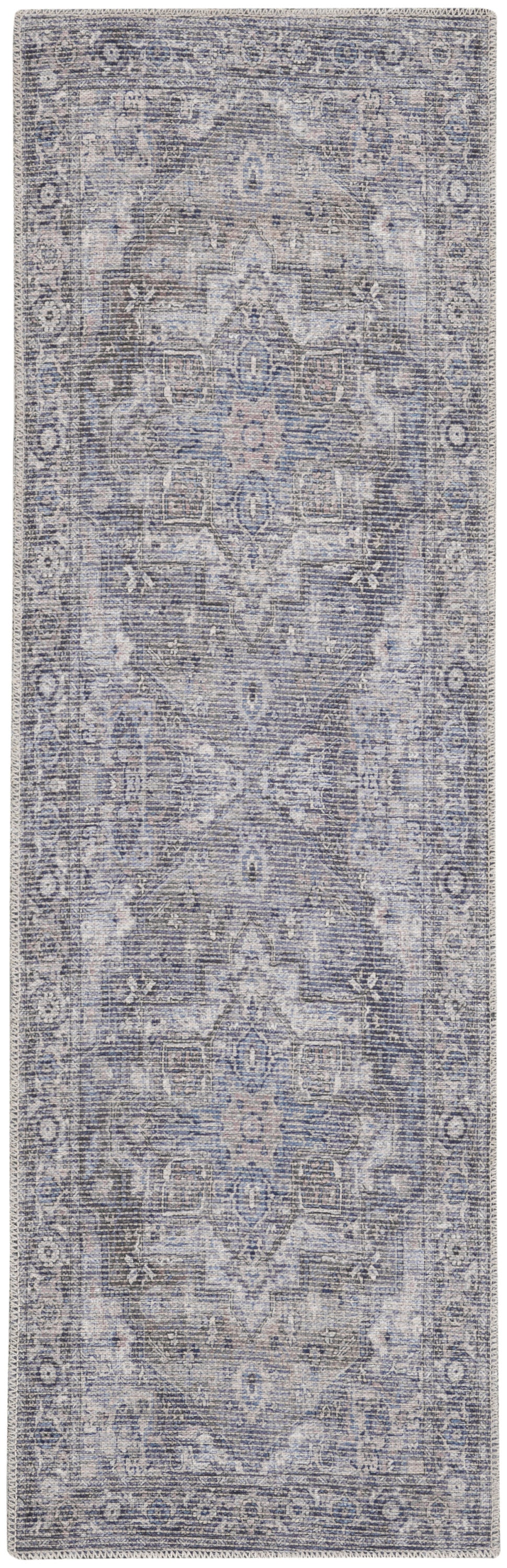 New Concept Washables SR101 Grey Rug - Runner