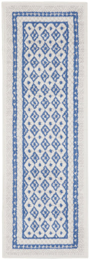Whimsicle WHS13 Ivory Blue Rug - Runner