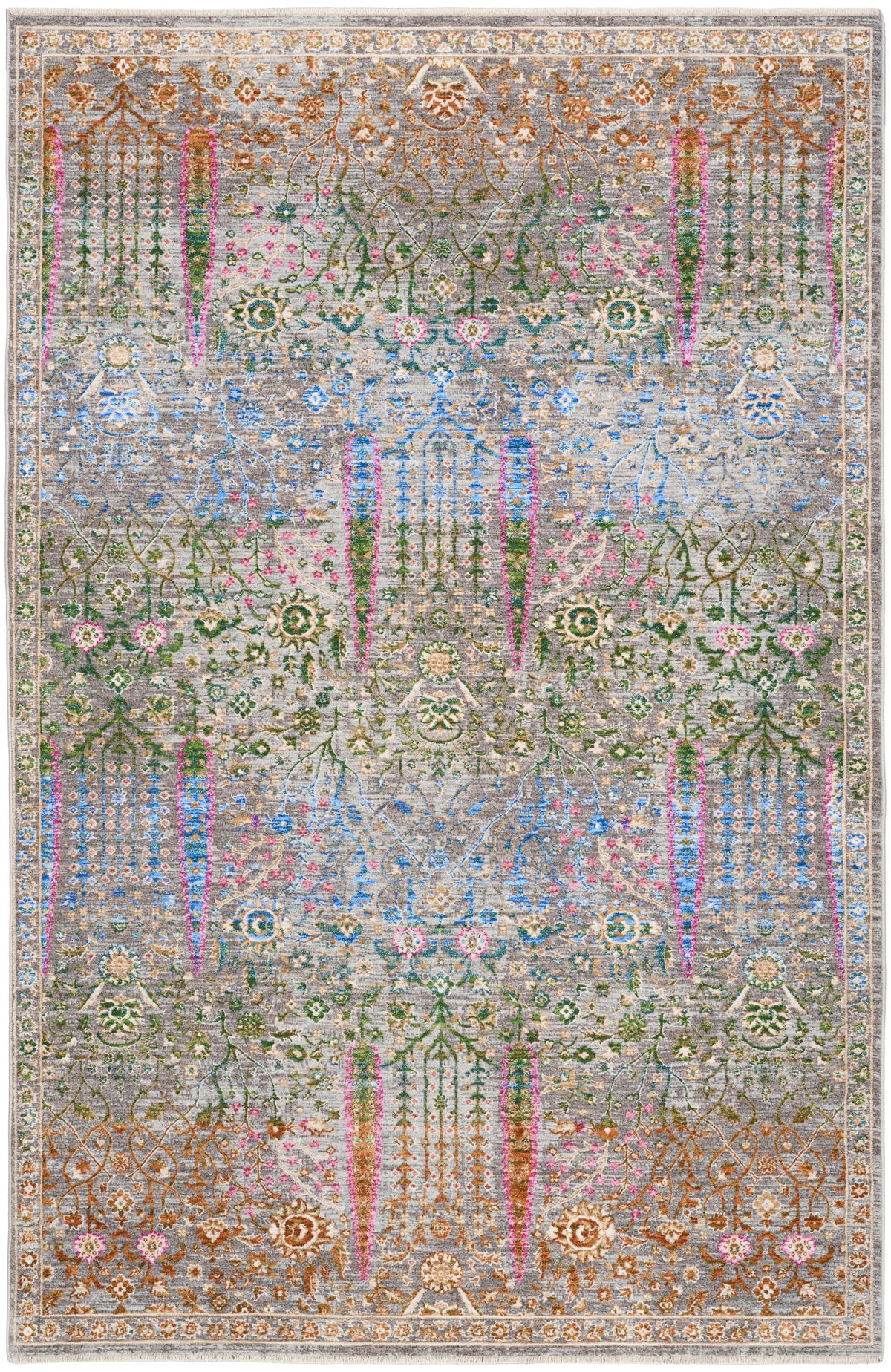 Vintage Harmony VHH01 Blue Multicolor Rug - Rectangle