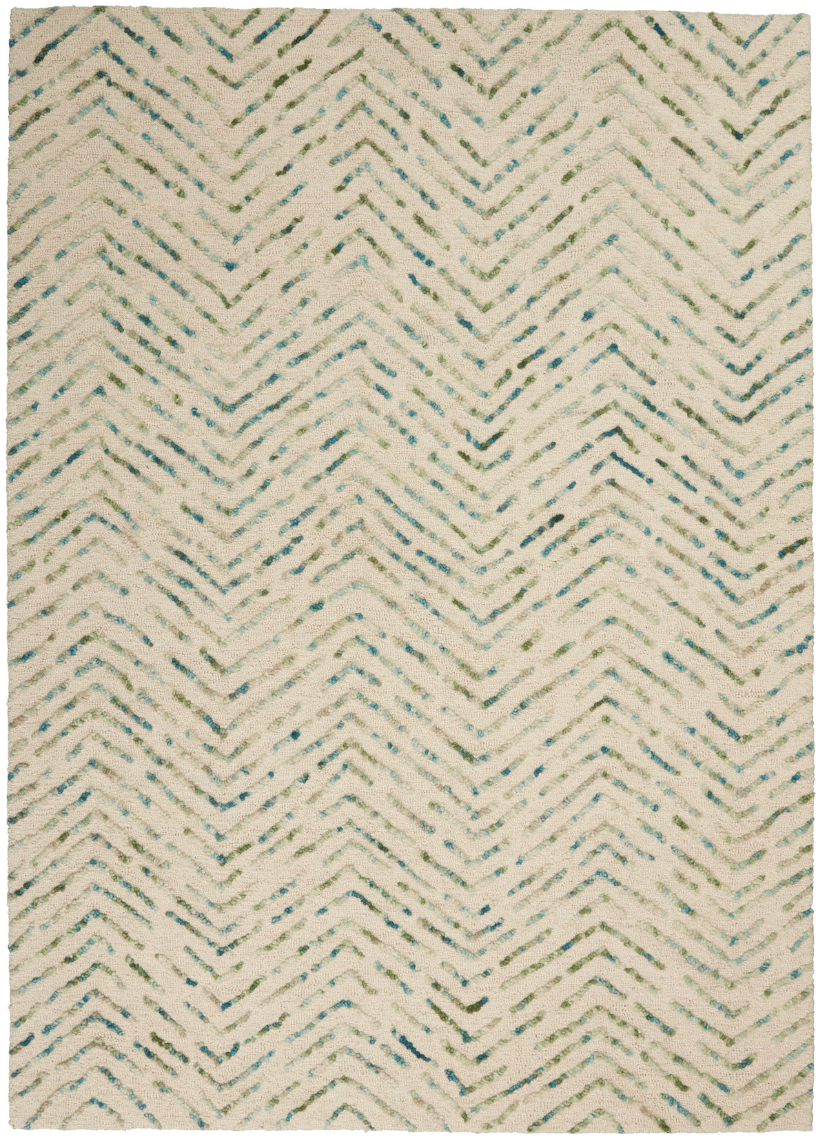 Colorado CLR02 Ivory Green Rug - Rectangle