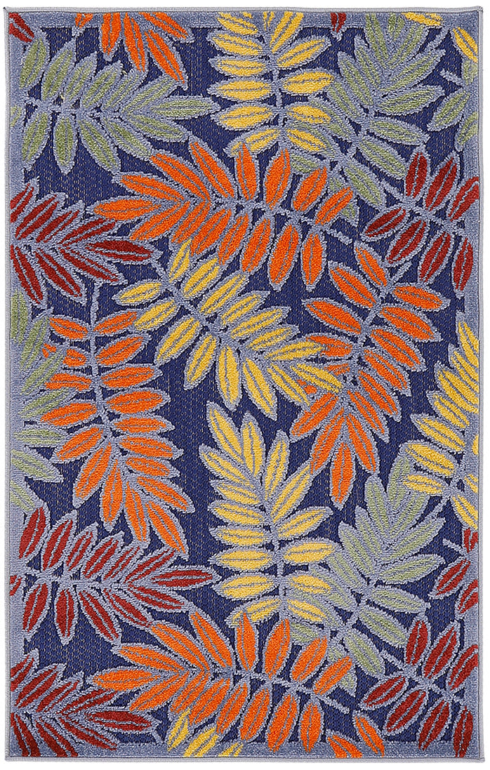 Aloha ALH18 Navy Multicolor Rug - Rectangle