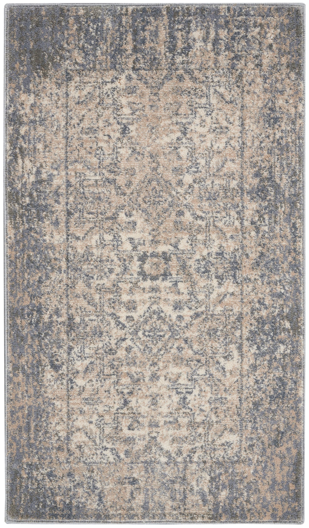 Moroccan Celebration KI3M1 Ivory Slate Rug - Rectangle