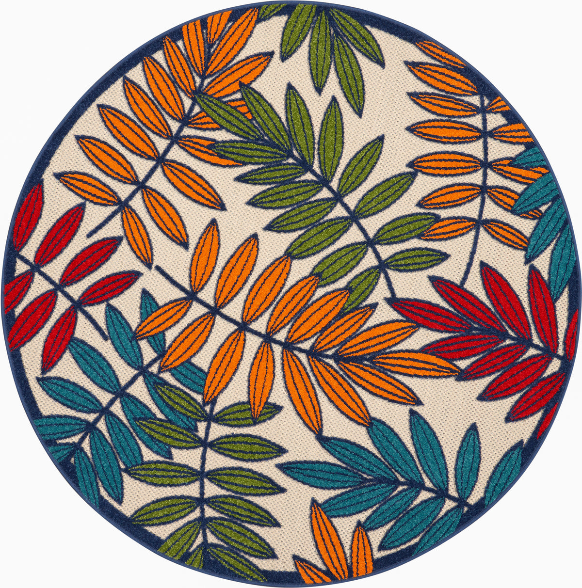 Aloha ALH18 Multicolor Rug - Round
