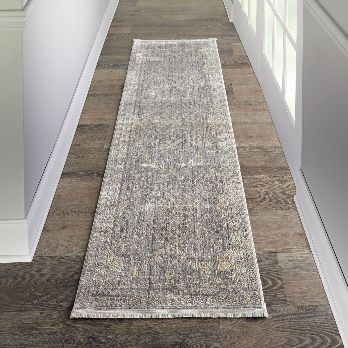 Lustrous Weave LUW02 Grey Beige Rug - room scene