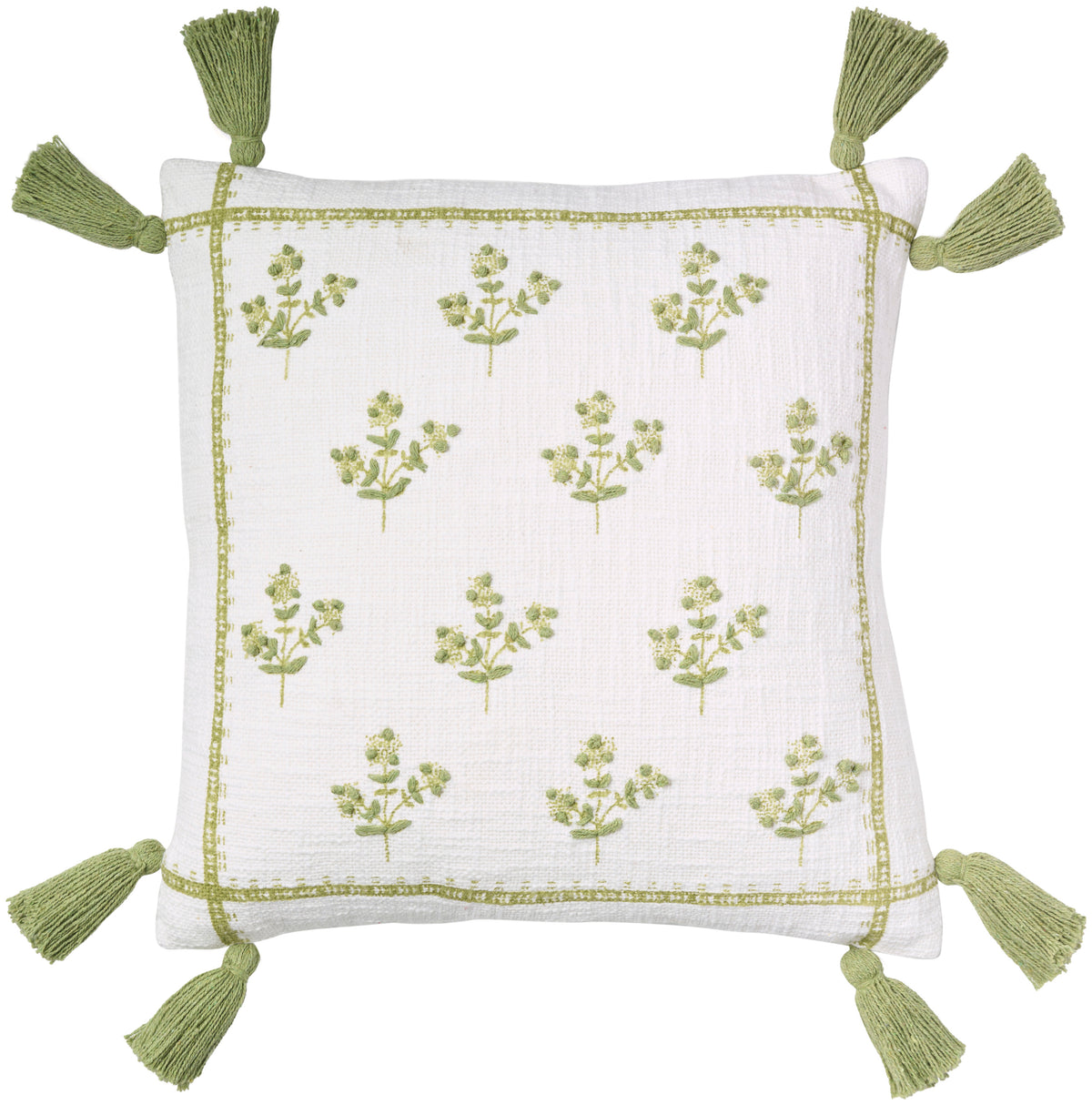 Coastal Accessories RJ212 Green 18" x 18" Throw Pillows