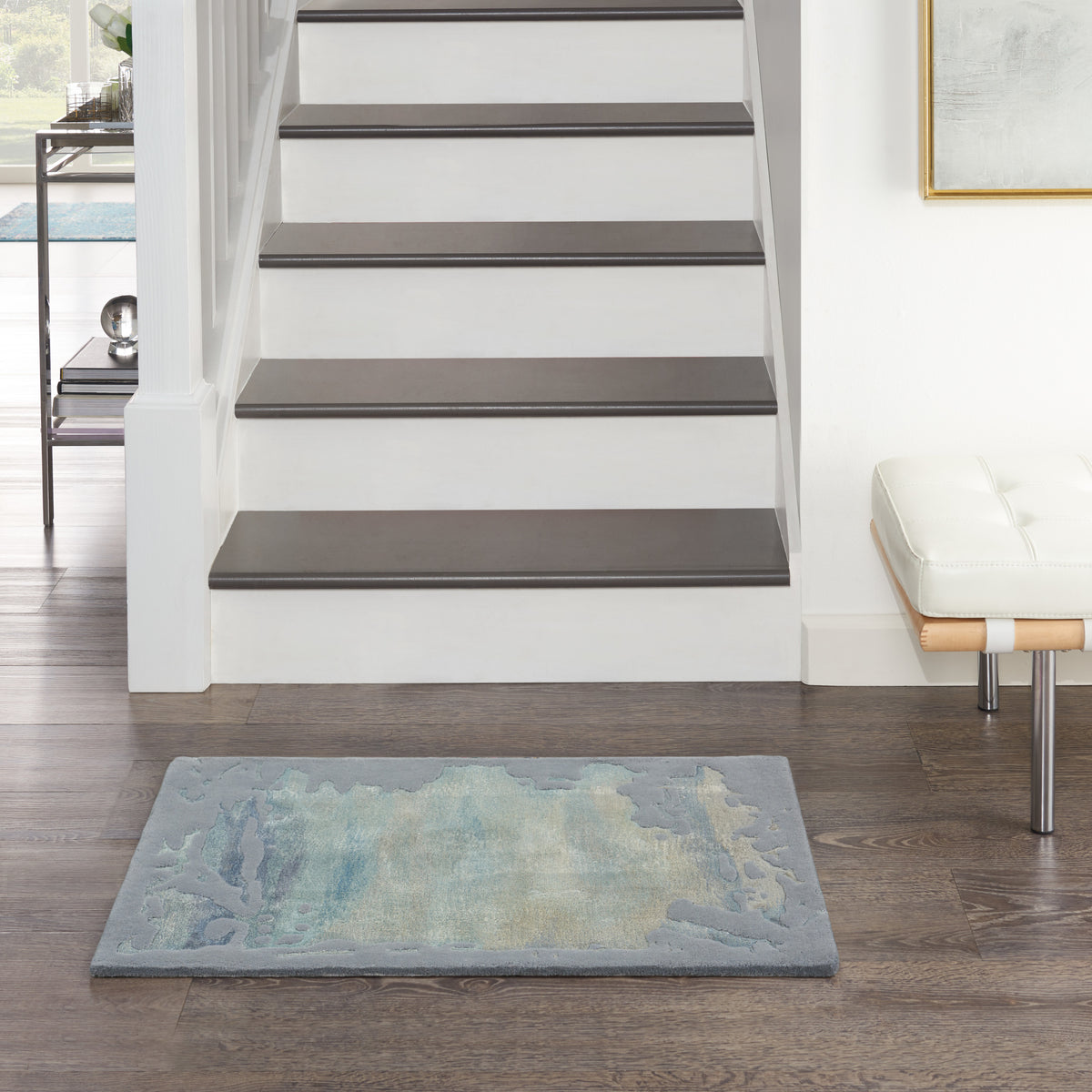 Prismatic PRS19 Seafoam Silver Rug - room scene