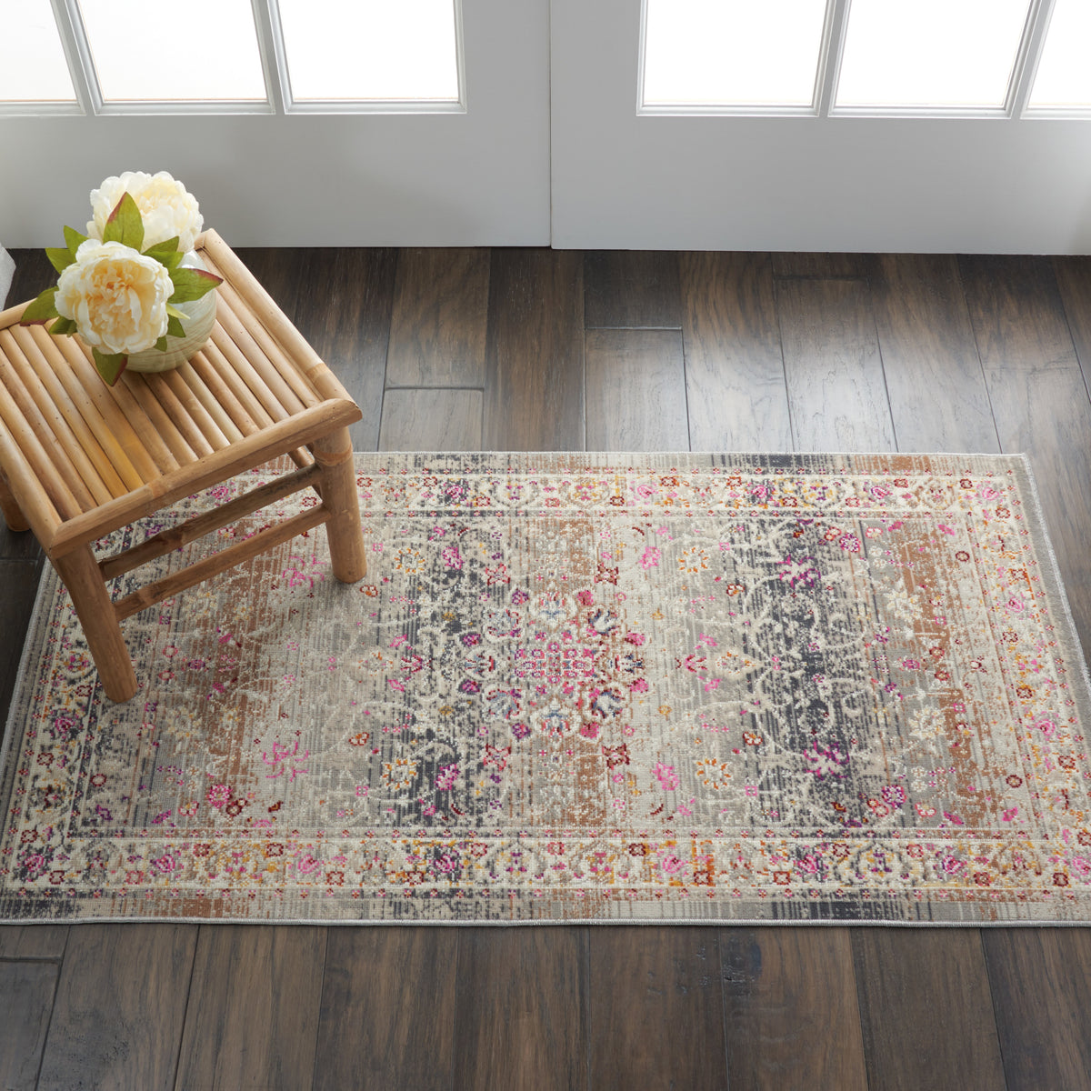 Vintage Kashan VKA01 Grey Rug - room scene