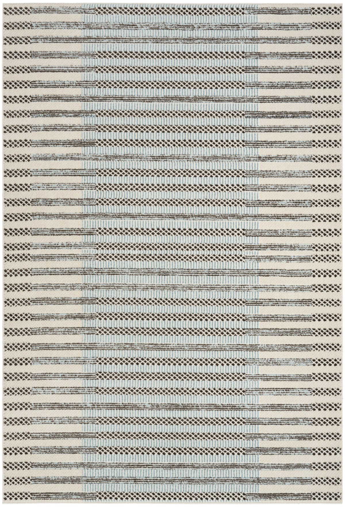 Nordic NRC15 Ivory Blue Rug - Rectangle