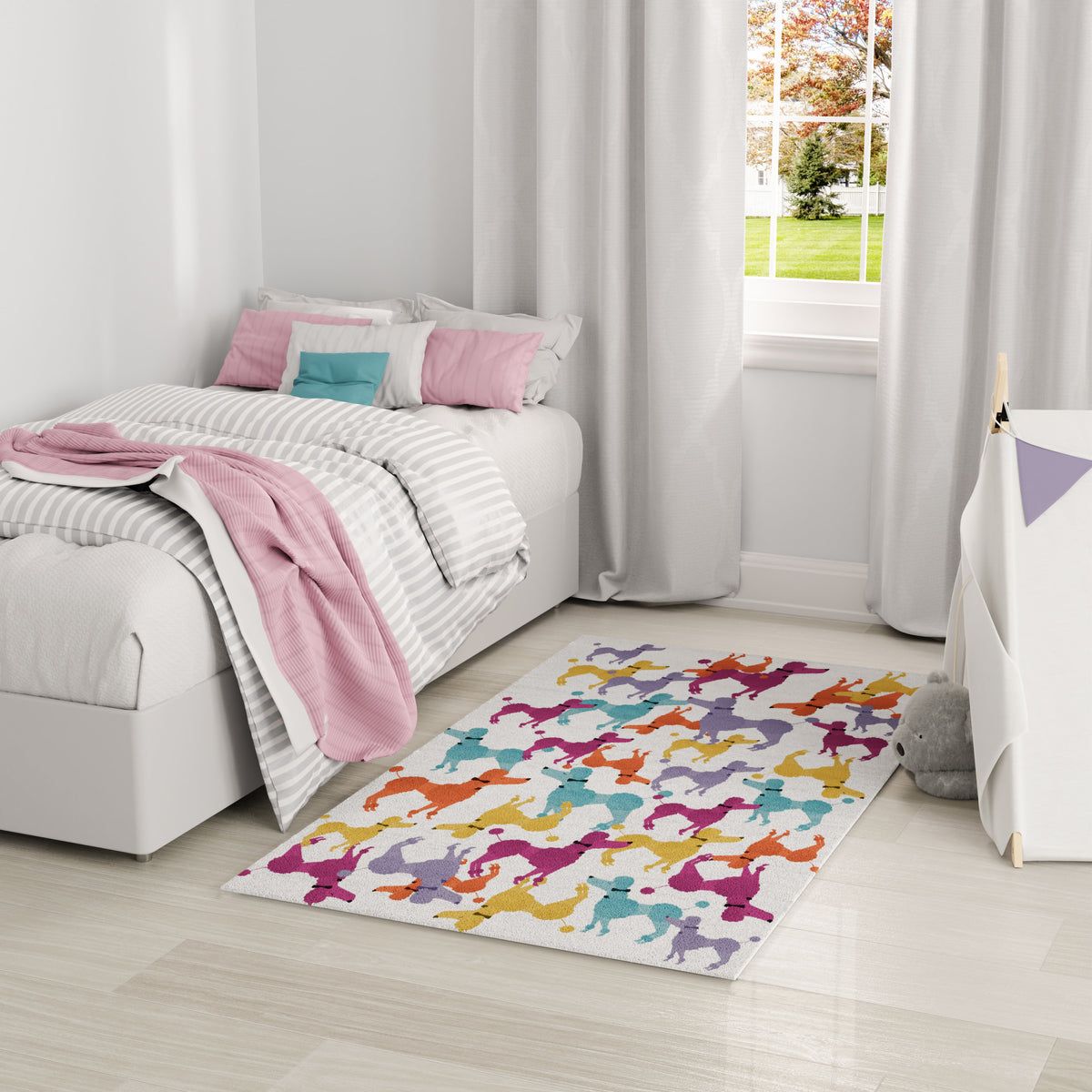 Imagination IMA20 Ivory Multicolor Rug - room scene