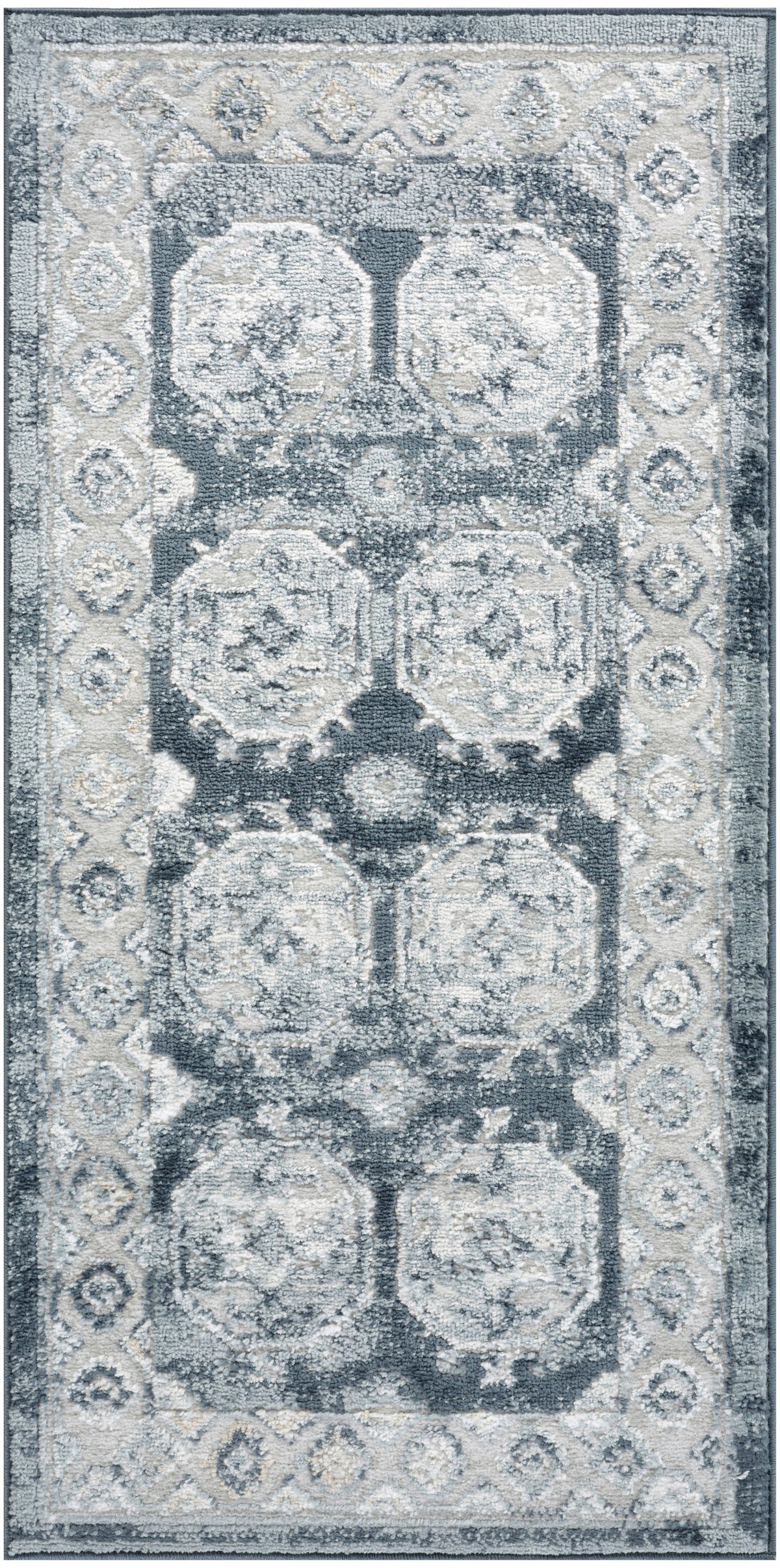 Dekor DEK01 Grey Navy Rug - Rectangle
