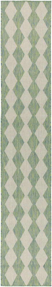 Positano POS04 Blue Green Rug - Runner