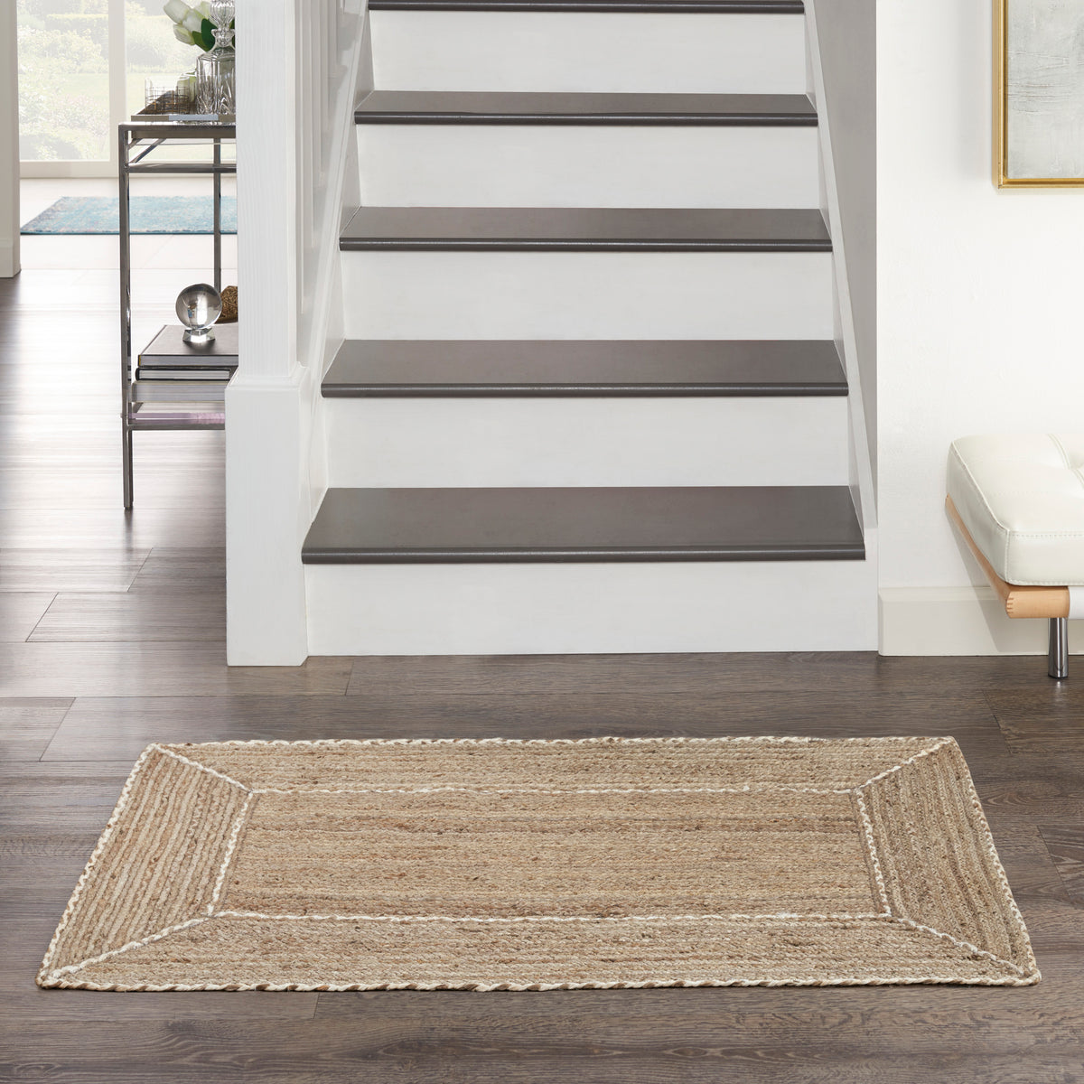 Terrazzo Jute TRJ01 Natural Grey Rug - room scene