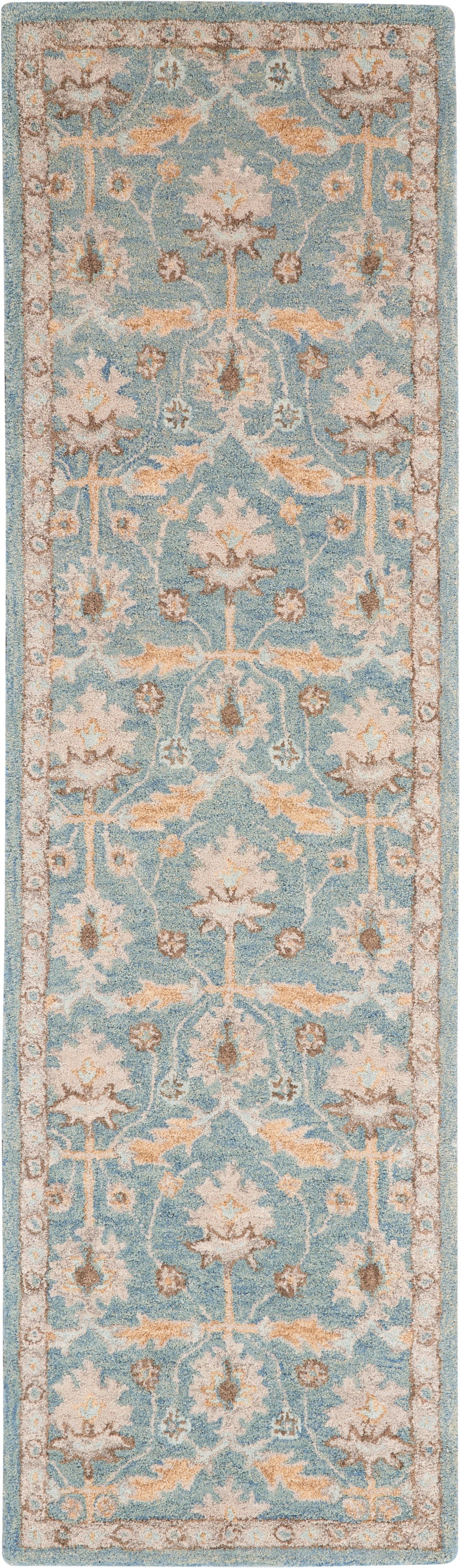 Jazmine JAZ02 Blue Rug - Runner