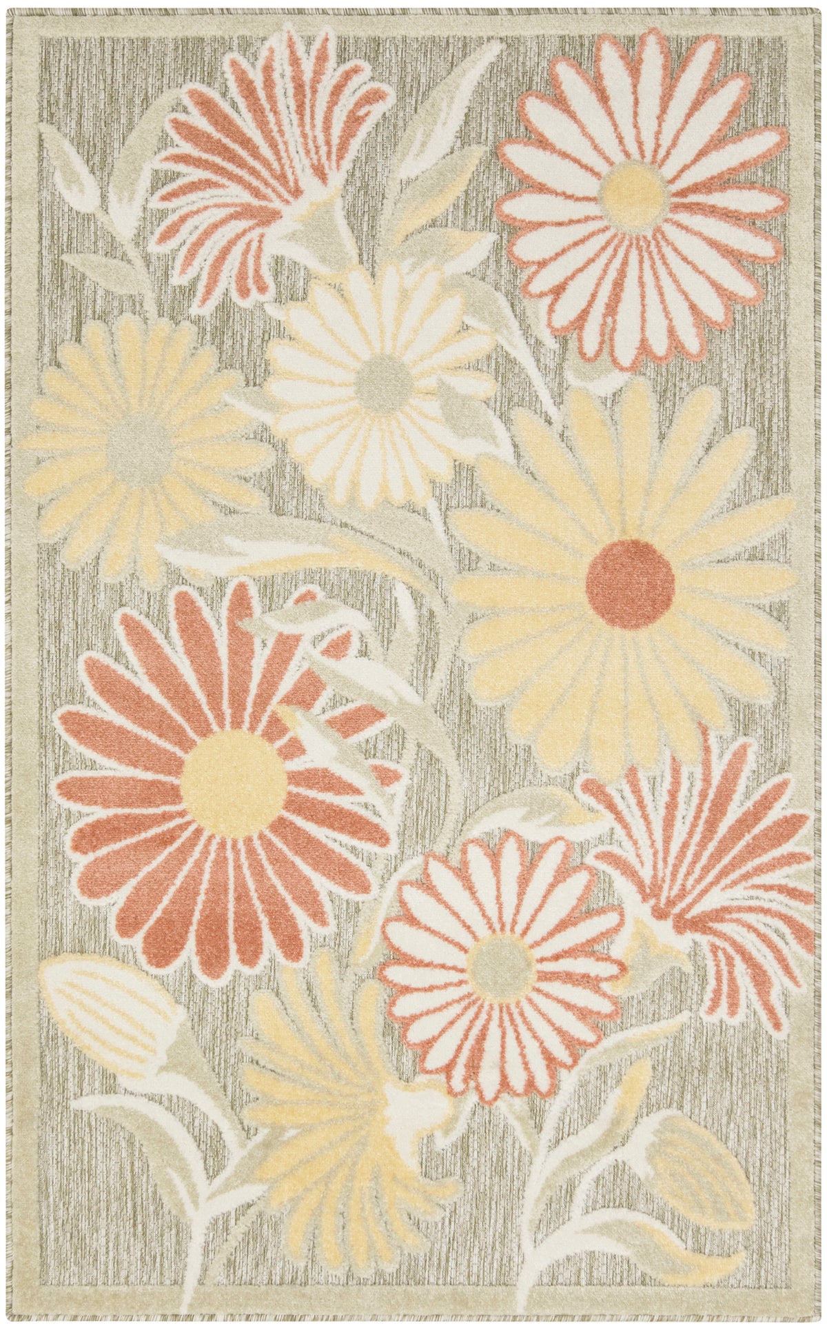 Aloha ALH33 Sage Rose Rug - Rectangle