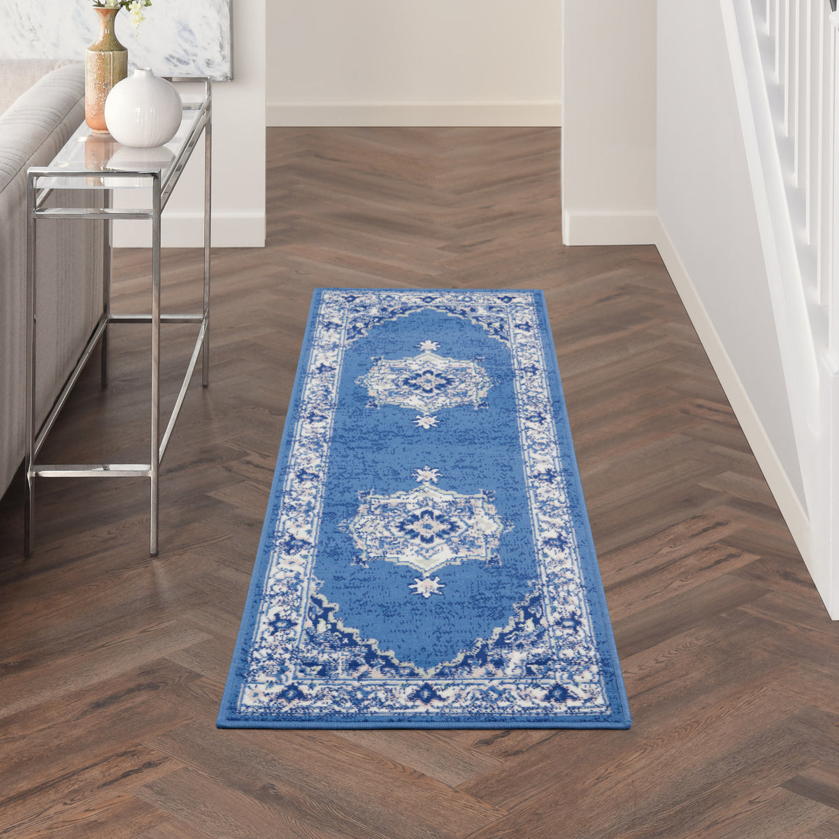Whimsicle WHS03 Navy Rug - room scene