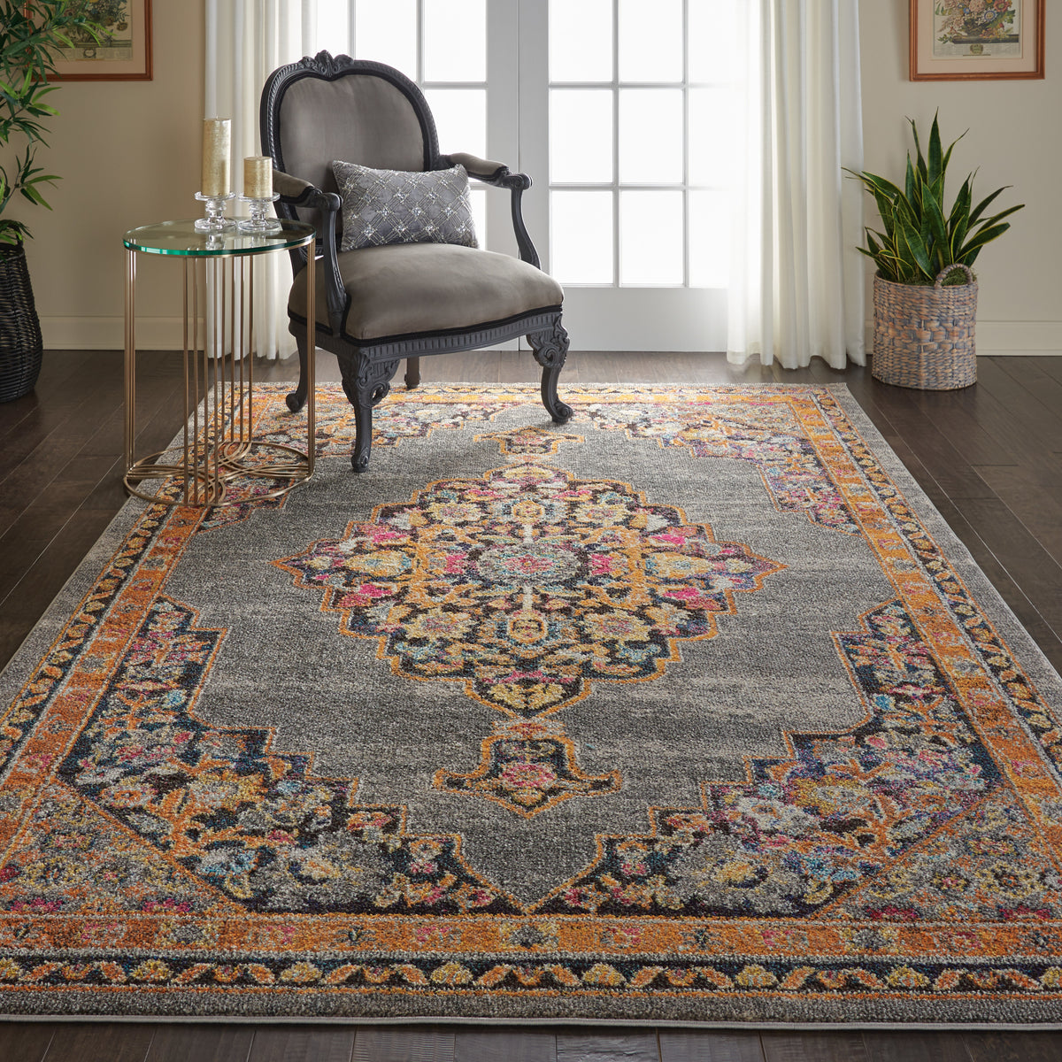 Passionate PST01 Grey Rug - room scene