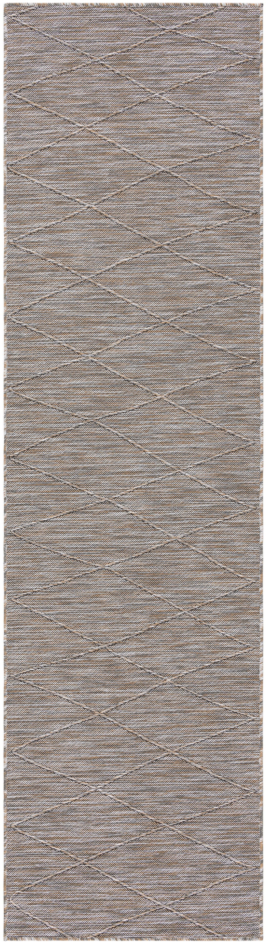 Washable Solutions WSL01 Grey Mocha Rug - Runner