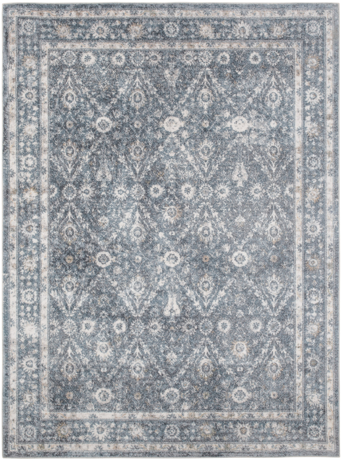 Astra Machine Washable ASW16 Dark Blue Rug - Rectangle